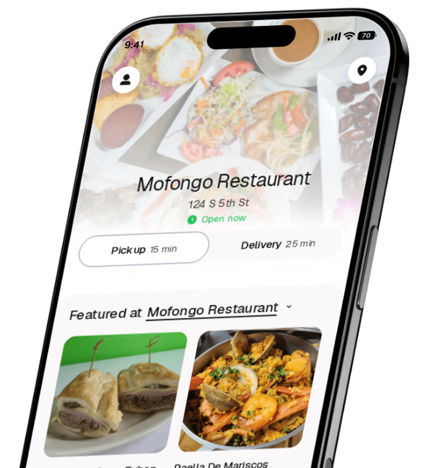 Mofongo Restaurant app preview