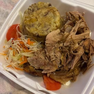 Mofongo De Pernil / Roasted Pork Mofongo