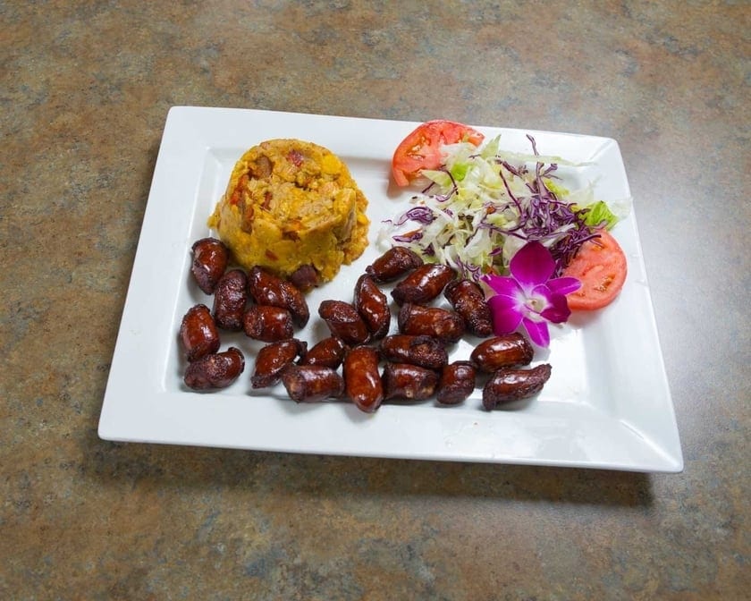 Mofongo De Longaniza / Sausage Mofongo.