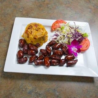 Mofongo De Longaniza / Sausage Mofongo