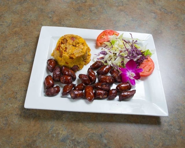 Mofongo De Longaniza / Sausage Mofongo.