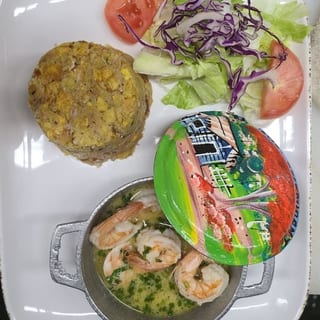 Mofongo De Camarones Al Ajillo / Al Ajillo Shrimp Mofongo
