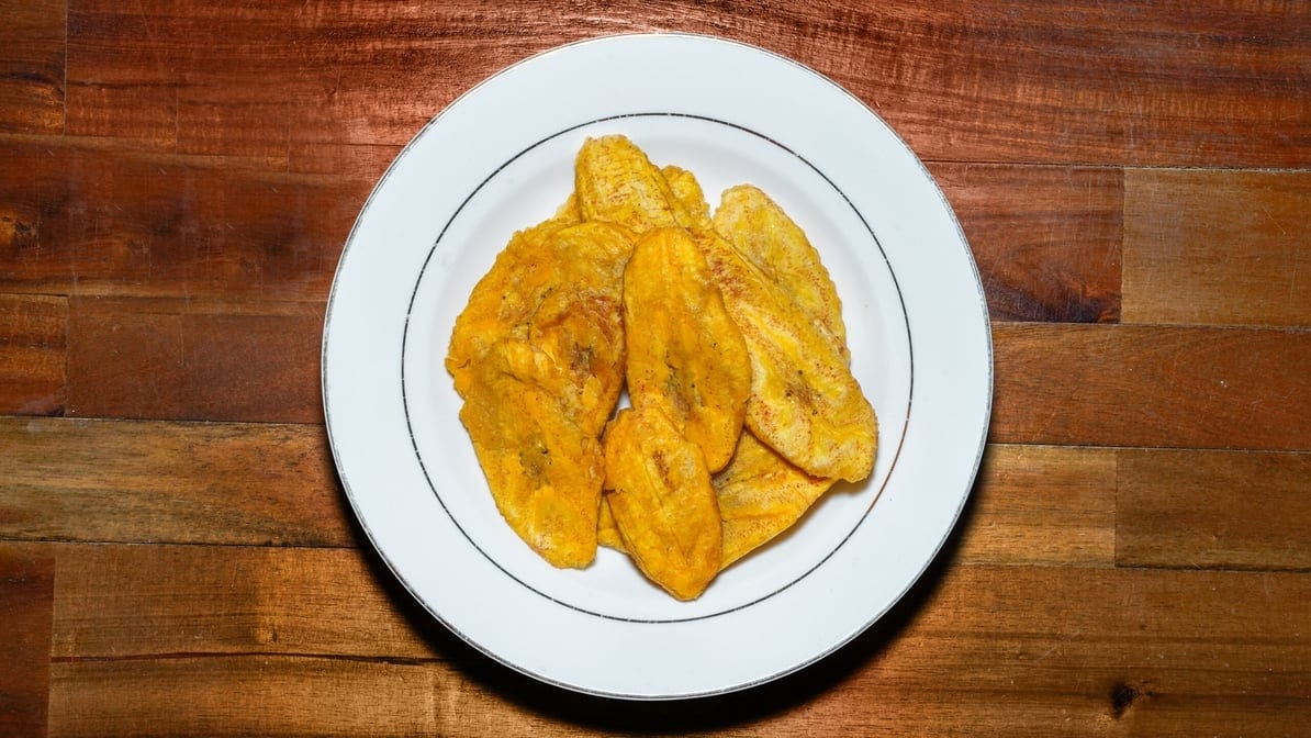 Tostones / Fried Green Plantains.