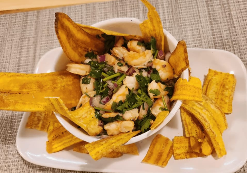 Ceviche De Camarón / Shrimp Ceviche.
