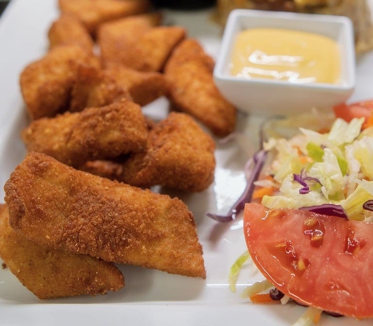 Mofongo De Chicharrón De Pescado / Fried Fish Chunk Mofongo.