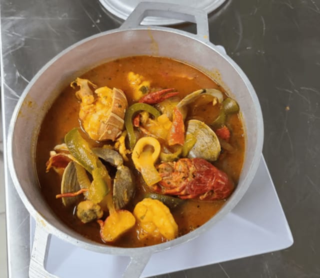 Cazuela De Mariscos / Seafood Casserole.