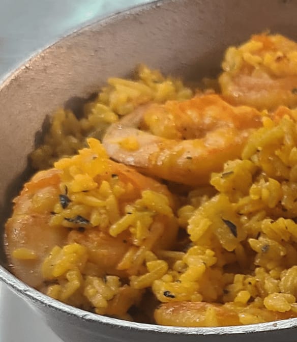 Arroz Con Camarones / Rice with Shrimp.