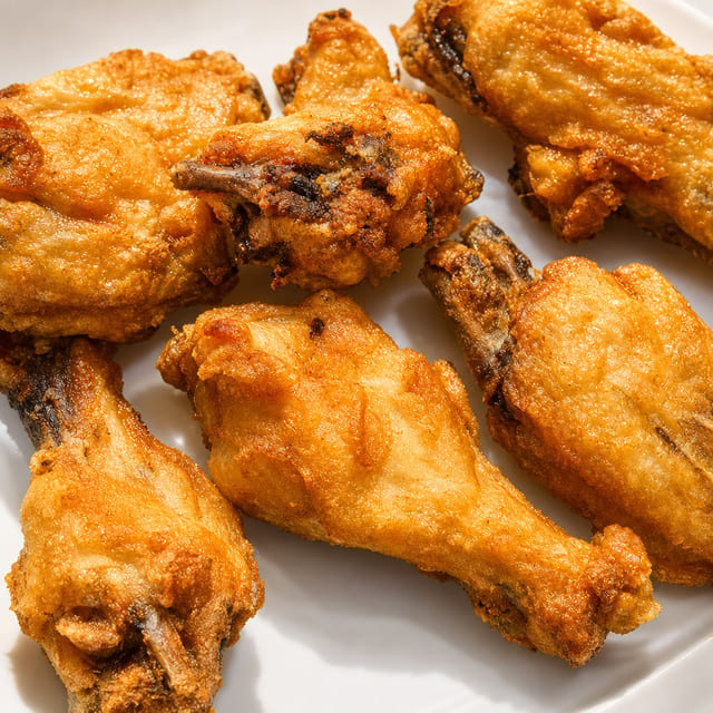 Alitas De Pollo Fritas (12) / Fried Chicken Wings (12).