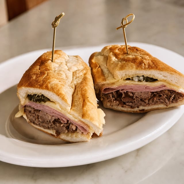 Sándwich Cubano / Cuban Sandwich.