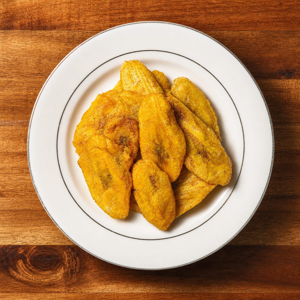Tostones / Fried Green Plantains.