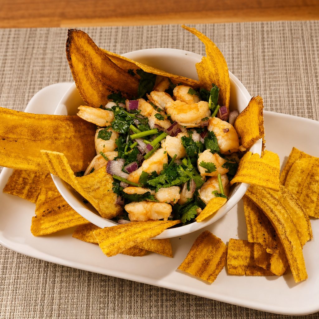 Ceviche De Camarón / Shrimp Ceviche.