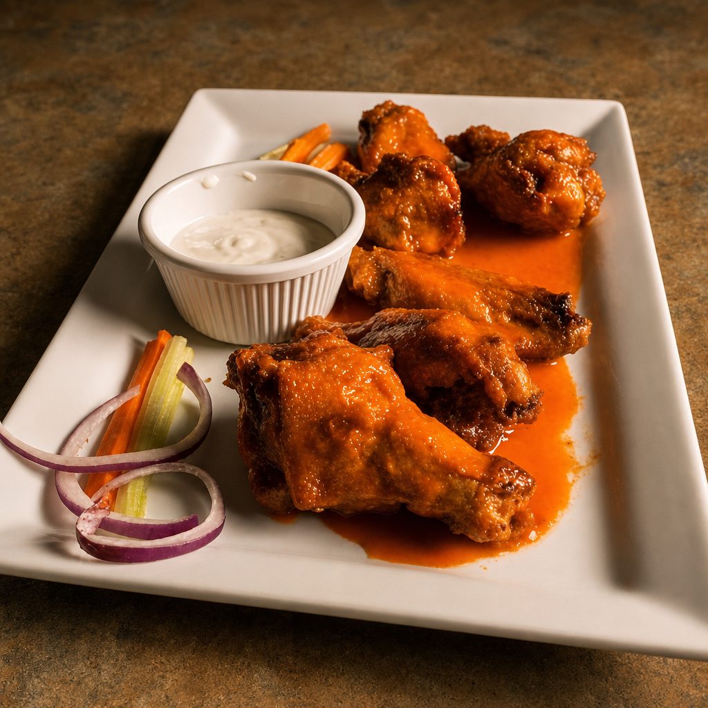 Alitas De Pollo Búfalo (6) / Buffalo Chicken Wings (6).