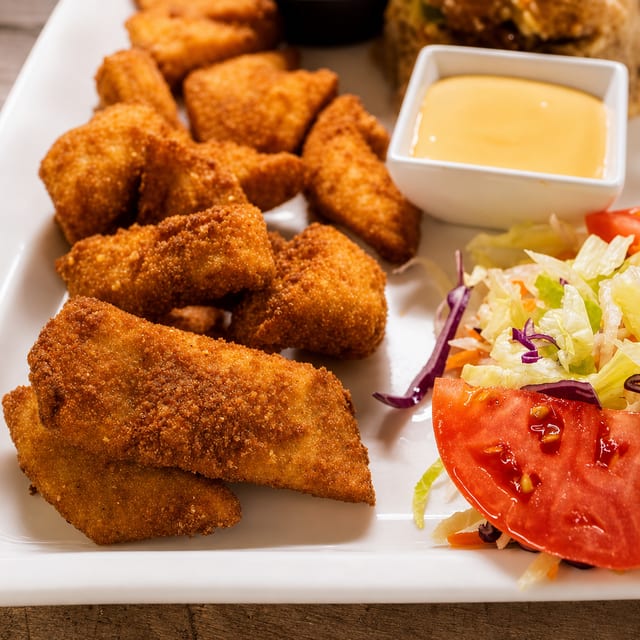 Mofongo De Chicharrón De Pescado / Fried Fish Chunk Mofongo.