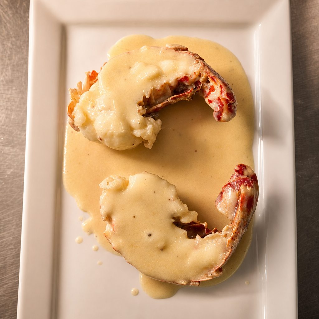 Langosta en Salsa / Lobster in Sauce.