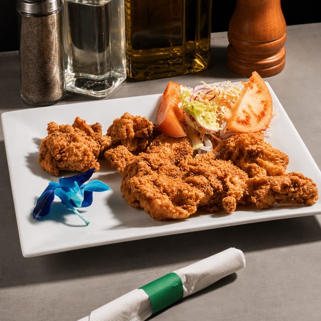 Chicharrón De Pollo Sin Hueso / Boneless Fried Chicken Chunks.