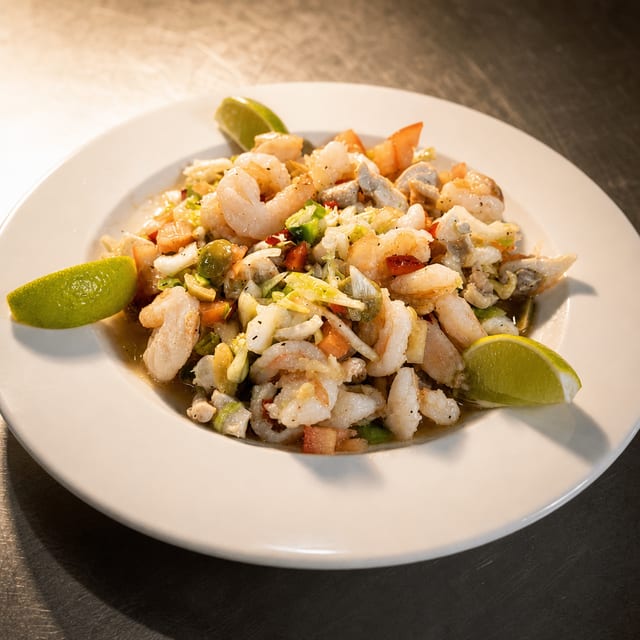 Mofongo De Ensalada De Camarones / Shrimp Salad Mofongo.