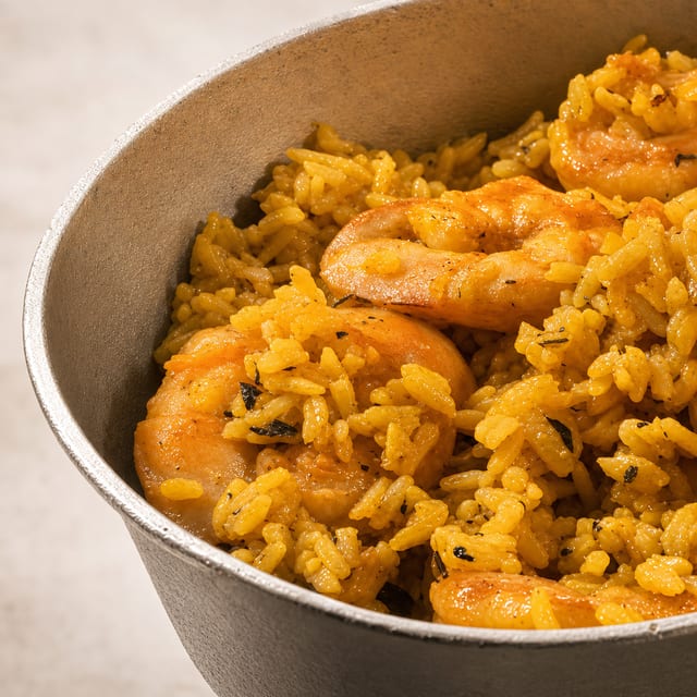 Arroz Con Camarones / Rice with Shrimp.